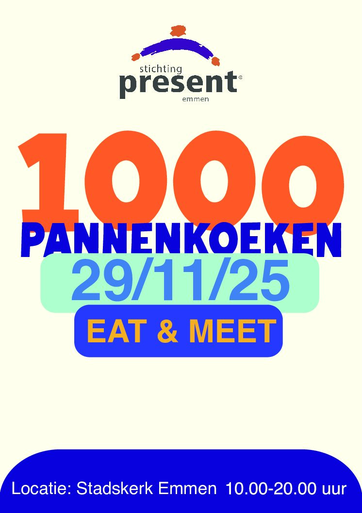 1000 PANNENKOEKEN IN STADSKERK EMMEN 29-11-2025